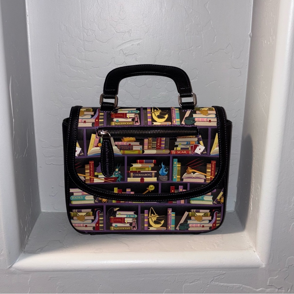 Disney Villians Book Print Women's Loungfly HandBag